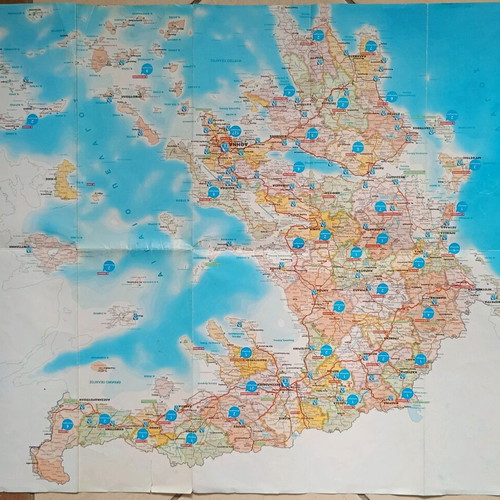 Political Map AB used, Greek language