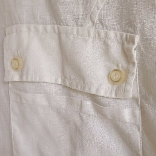 Reporter men's linen shirt white like new, size L