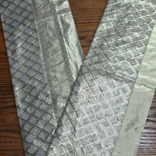 Table runner new vintage gold with rhombus pattern 1.80 x 0.40