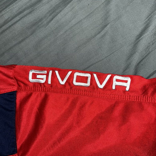 Givova sports jacket like new, size large, red