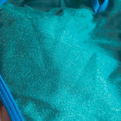Iridescent one-piece swimsuit new, blue turquoise