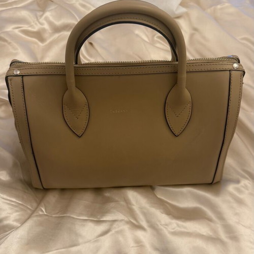 Tuscany Leather handbag used, beige leather
