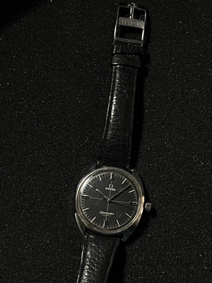 Omega Seamaster Cosmic vintage wristwatch with black dial used