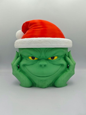 Grinch Christmas Bowl 3D Printed New, Decorative and Candy Holder