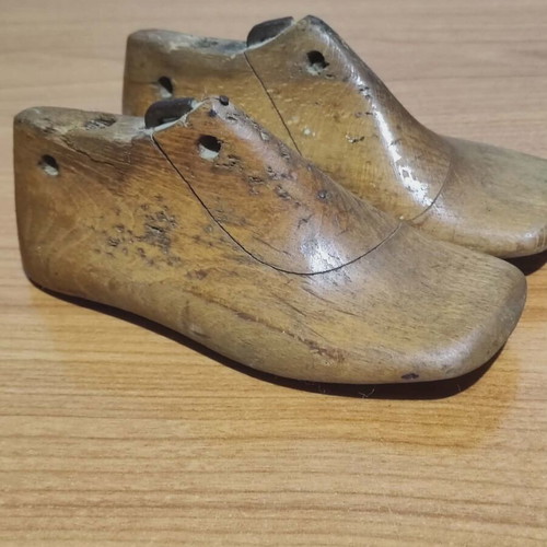 Tools and shoe lasts from old cobbler's shop used