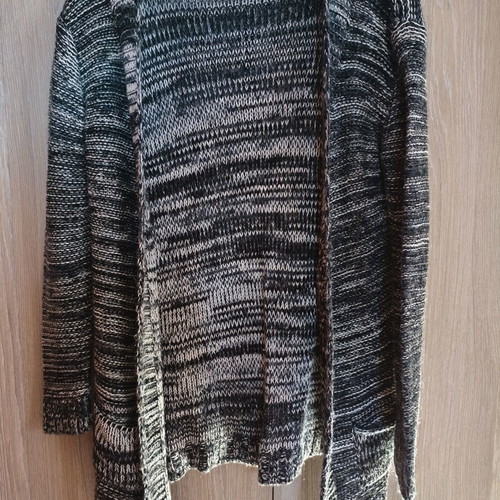 Women's Long Cardigan like new, gray, size S