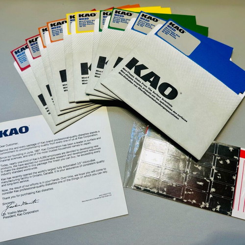 MD2D 5.25 floppy disks sealed box of 10 KAO new