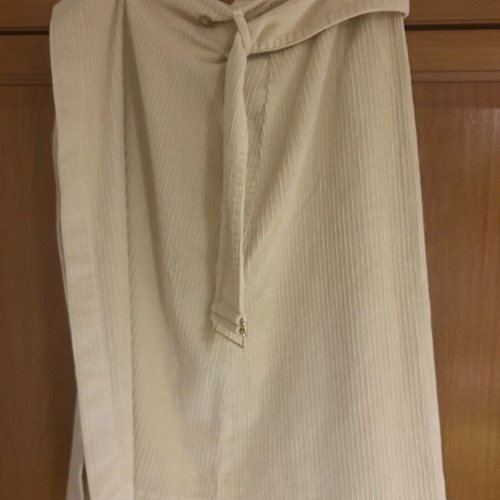 Benetton beige corduroy wrap skirt like new, unworn