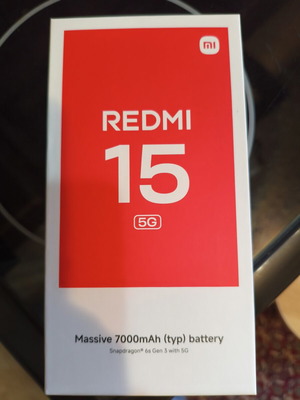 Smartphone Xiaomi Redmi 15 5G καινούργιο, μαύρο, Android