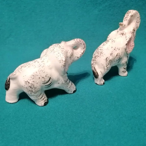 Porcelain elephant figurines vintage, like new, 1950s