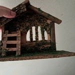 Nativity stable without figures like new