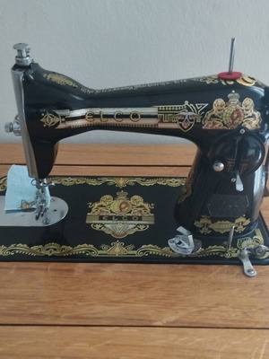 Elco Vintage Sewing Machine in Wooden Console used