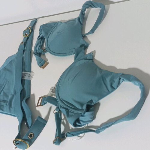 Bikini set new, petrol color, size M/L with underwire top