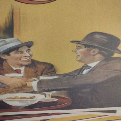Old promotional poster like new without frame