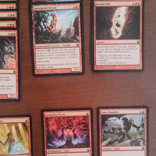 mtg theros red cards Magic: The Gathering Singles Magic: The Gathering Theme Boosters are perfect for players looking to expand their collection with a specific strategy in mind Theros Beyond Death Draft Guide: