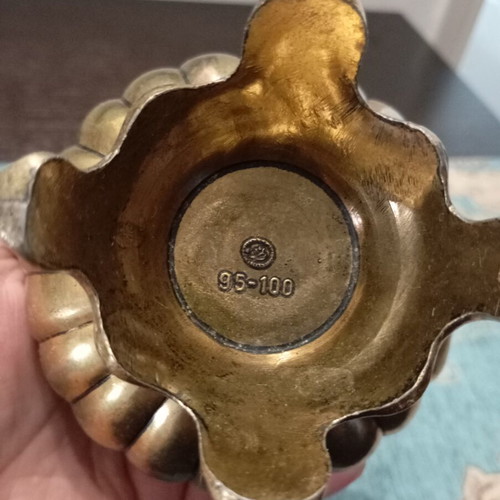 Vintage copperware set of 3 used pieces