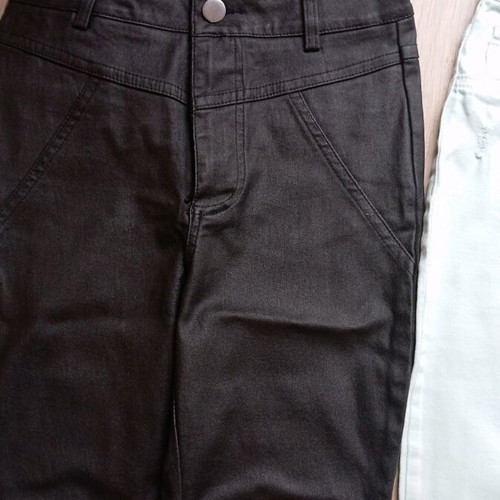 Girls' pants like new, sizes 146-152 cm, ages 11-12, black and green
