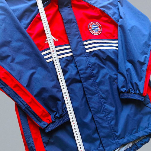 Vintage Bayern Munich x Adidas Hooded Rain Jacket, Like New, Men’s Large