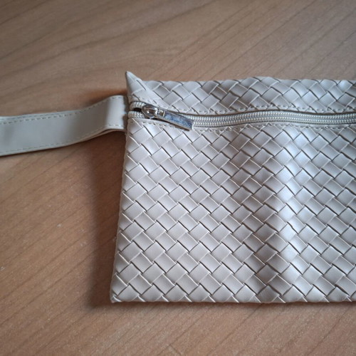 Toiletry bag unused, beige