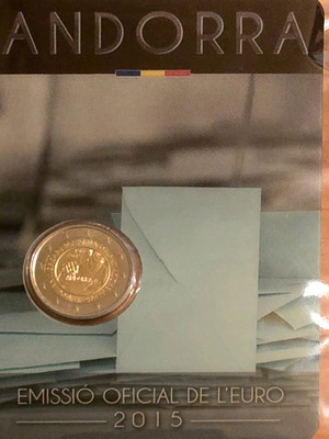 Ανδόρα 2 ευρώ 2015 καινούργιο, 30ή επέτειος ενηλικίωσης