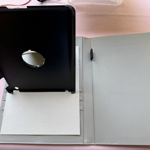 Tablet iPad Organizer Case with Card Holders, synthetic leather