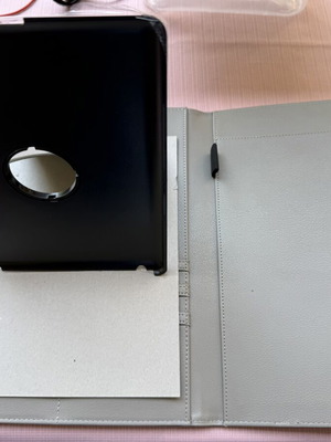 Tablet iPad Organizer Case with Card Holders, synthetic leather