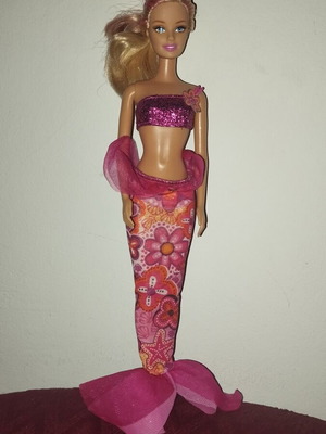 Barbie A Mermaids Tale Merliah κούκλα μεταχειρισμένη με λάστιχο στα πόδια