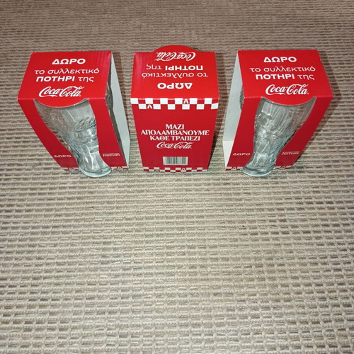 Coca-Cola collectible glasses new