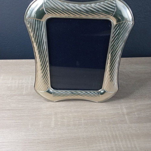 Silver photo frame vintage used 25x20 cm