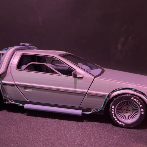 DeLorean Back to the Future 3D printed collectible made to order