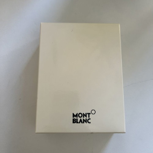 Montblanc leather card holder dark brown new with box