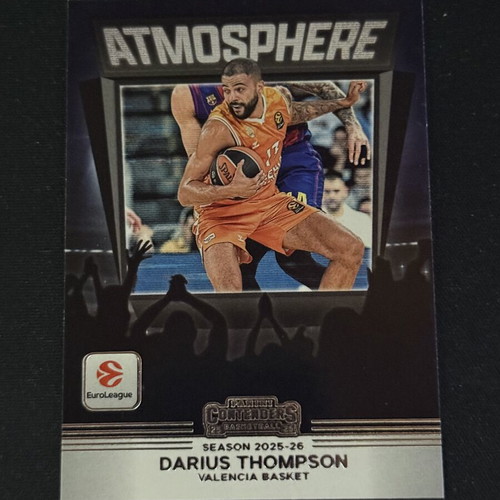 Panini Euroleague Contenders 25/26 Darius Thompson Atmosphere Insert Card new