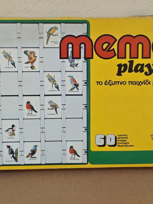 Memo Player board game used, memory game with 60 cards