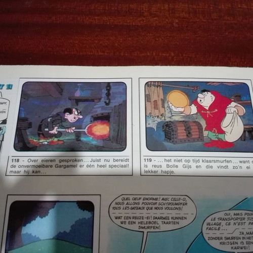 Panini Smurfs 1982 album used, complete