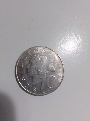10 schilling coin 1988 used, Austria