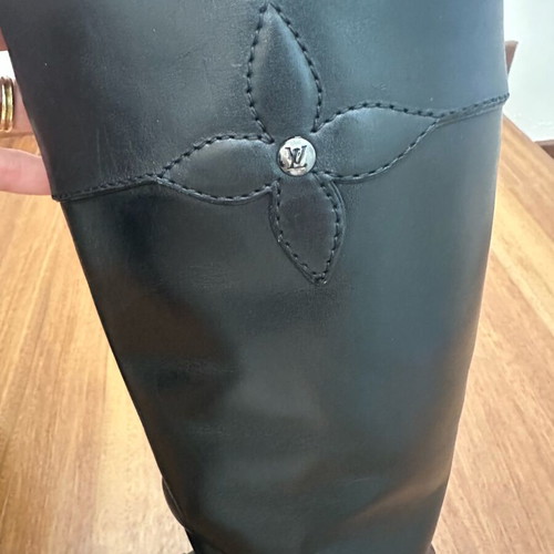 Louis Vuitton Heritage Line riding boots used, size 38.5, black