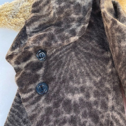 Women's outerwear with leopard pattern like new, One Size