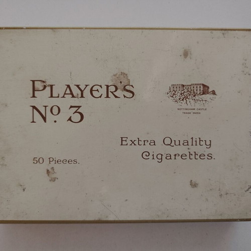 Player's No 3 Cigarette Tin Box used, England