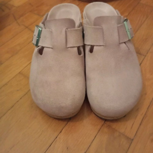 Birkenstock Fanny suede clogs used, size 40, pink