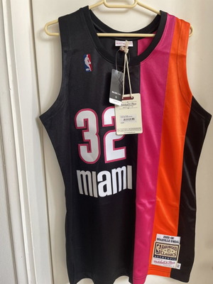 Mitchell & Ness Shaquille O’Neal Miami Heat Floridian Retro Jersey Large new authentic