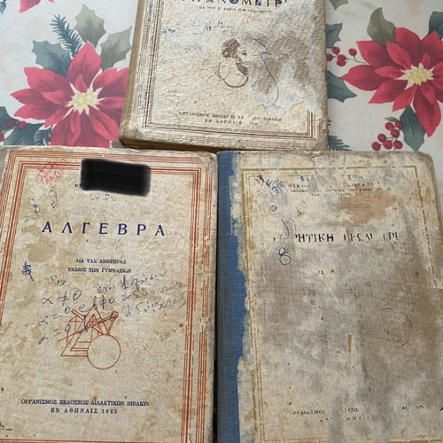 Mathematics books used from 1960s, algebra and trigonometry