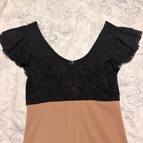 Midi dress Zic Zac like new, size M, black and beige