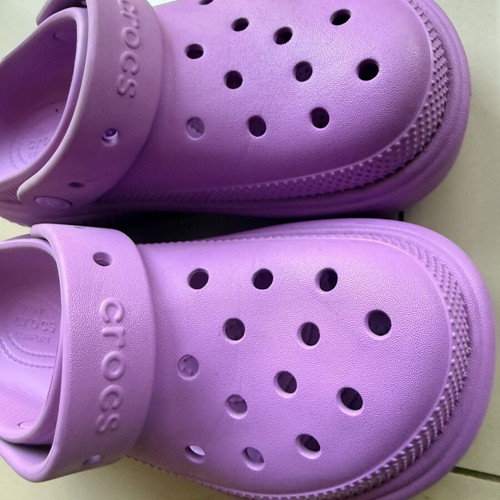 Crocs slippers like new, size 38-39, purple