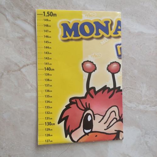 Strousy height chart used, paper, 98cm x 32cm