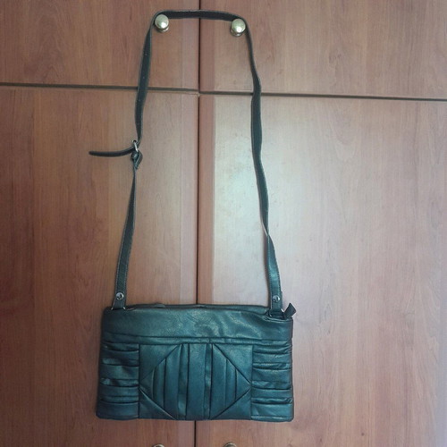 Alexi Andriotti bag used, dark brown metallic shoulder