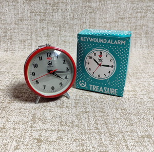 Treasure Keywound Alarm κουρδιστό επιτραπέζιο ρολόι βινταζ 60s καινούργιο λειτουργικό made in China