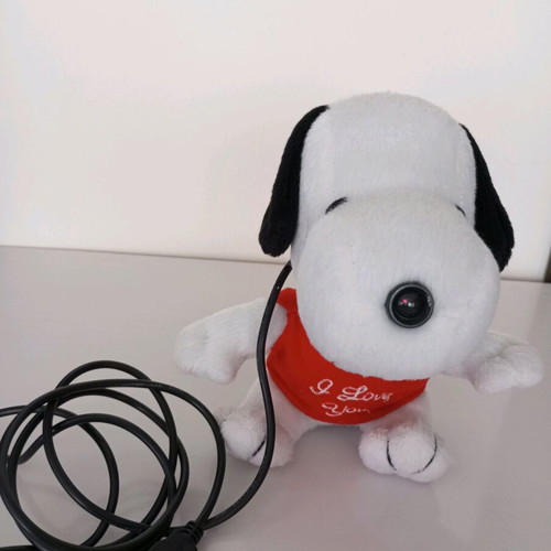 Toy camera pc like new, plush with camera on nose