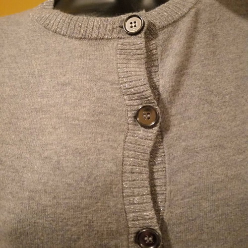 Koan women's cardigan new, grey with silver details, size M