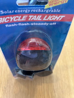 Bicycle tail light, red LED