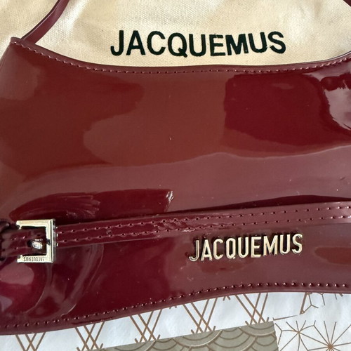Jacquemus Le Bisou Burgundy Handbag new